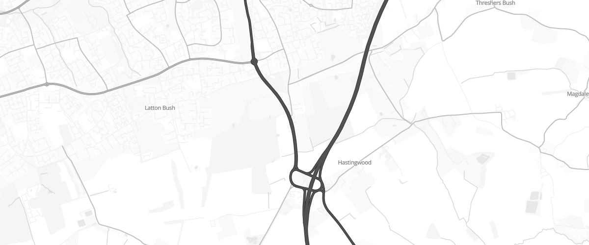 Map showing the location of Harlow Gate Sf Connect