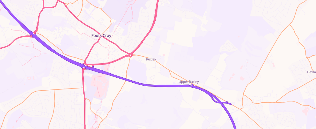 Map showing Hedin Automotive Ruxley, Sidcup