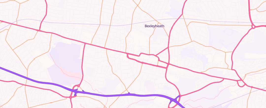 Map showing The Mini Centre, Bexley Heath
