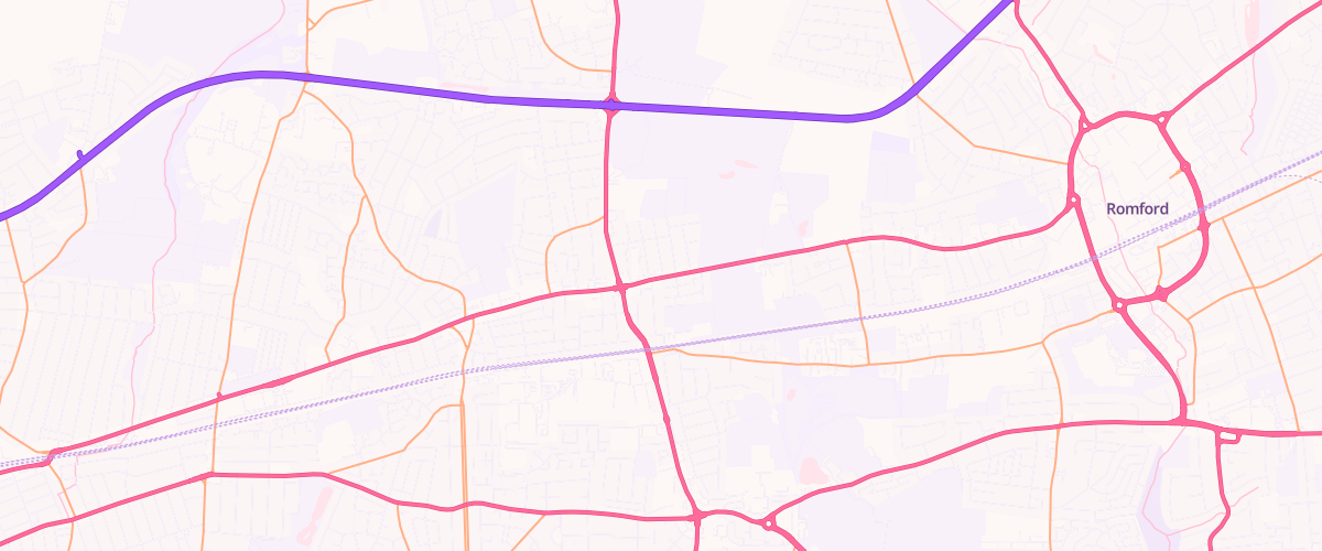 Map showing the location of Mfg Chadwell Heath