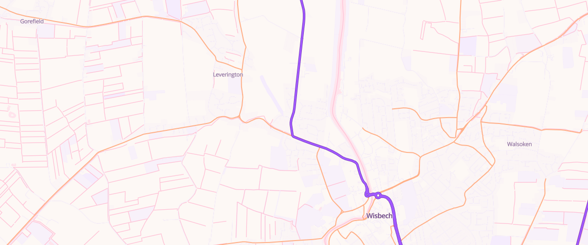 Map showing the location of Barnard Of Wisbech