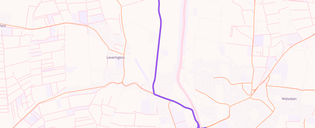 Map showing Crowson Motors Ltd, Wisbech