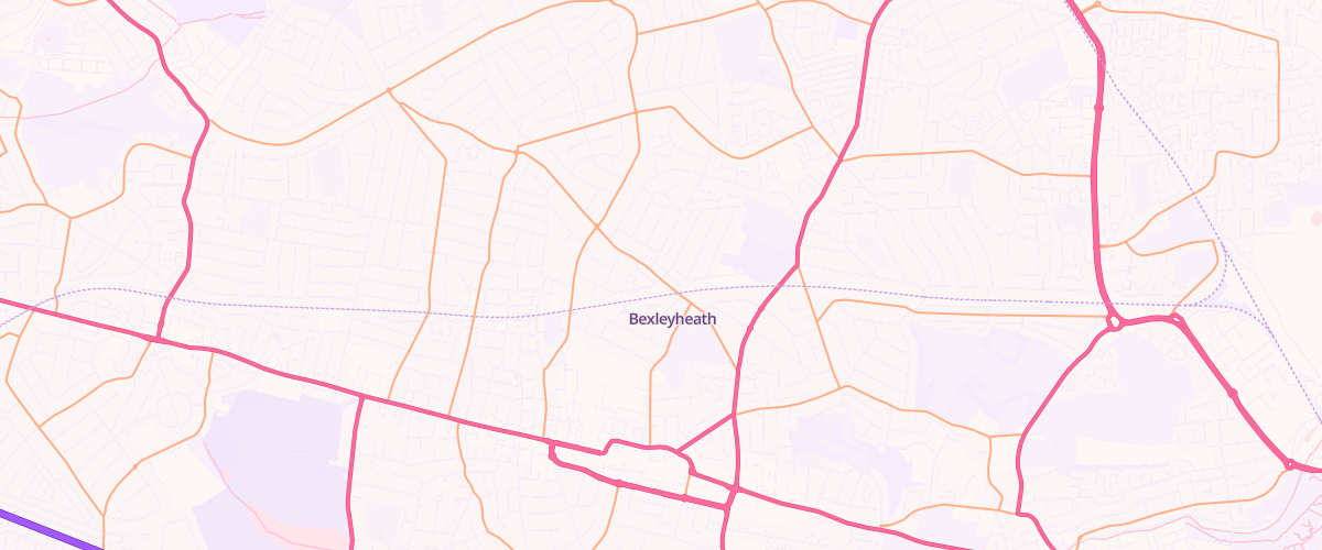 Map showing the location of Mfg Bexleyheath