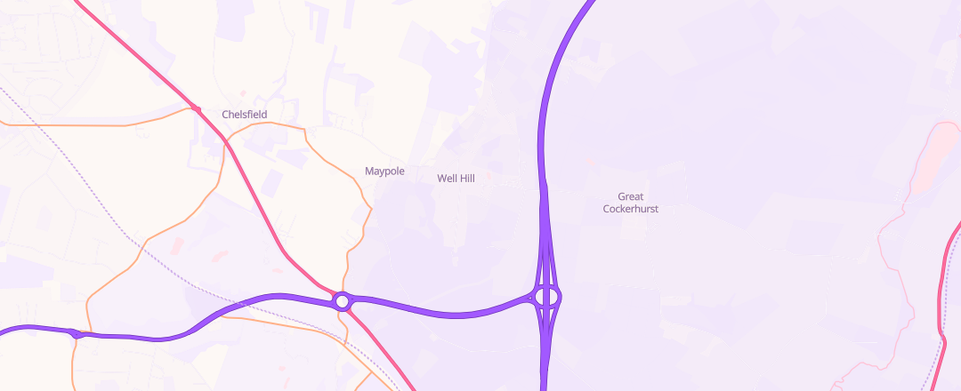 Map showing Mot Orpington, Orpington