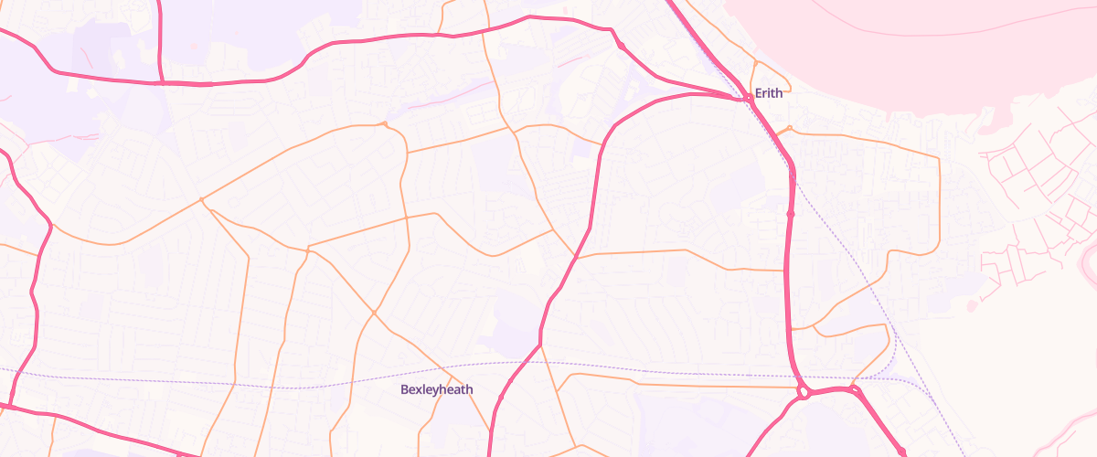 Map showing the location of Petrocell Erith