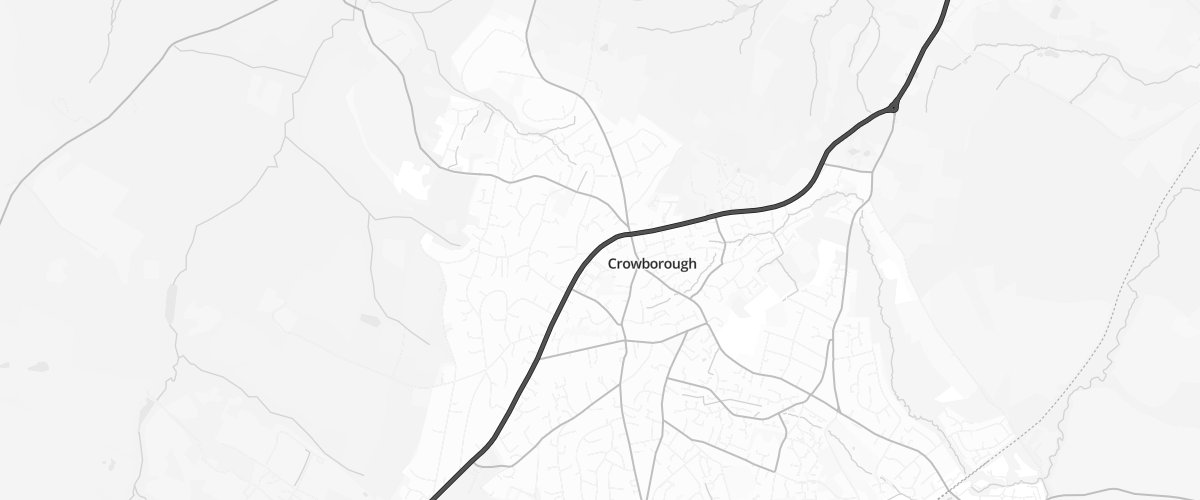 Map showing the location of Mfg Morrisons Crowborough
