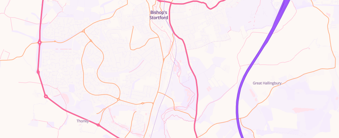 Map showing All Klasse Autos Ltd, Bishop's Stortford