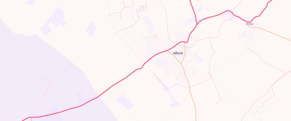 Map showing the location of F Hunt Coach Hire