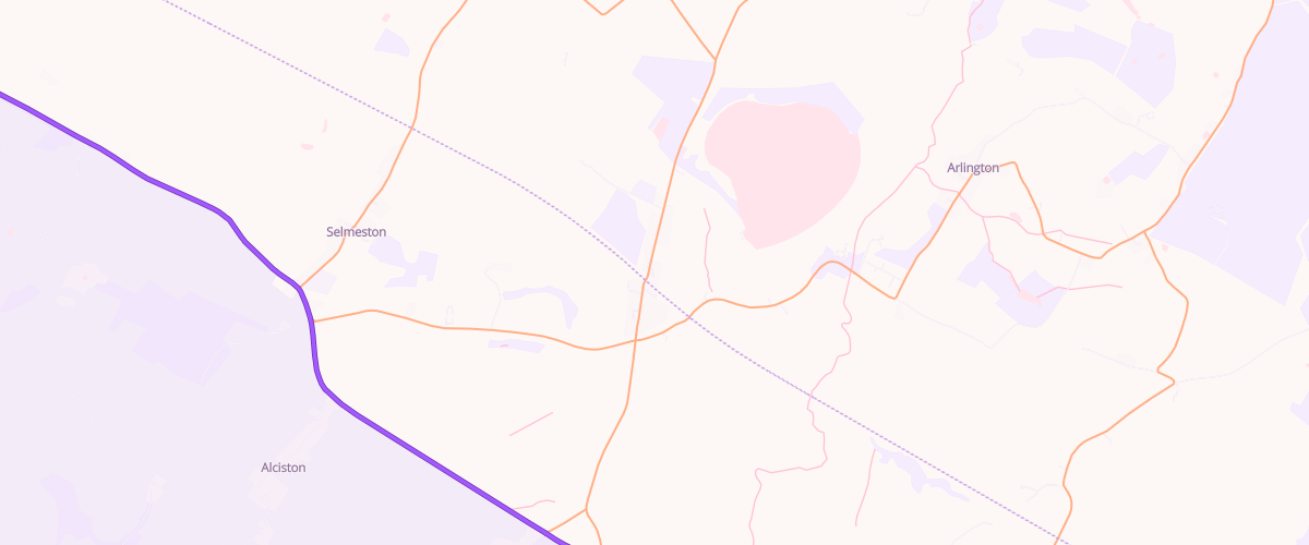 Map showing the location of Berwick Service Station