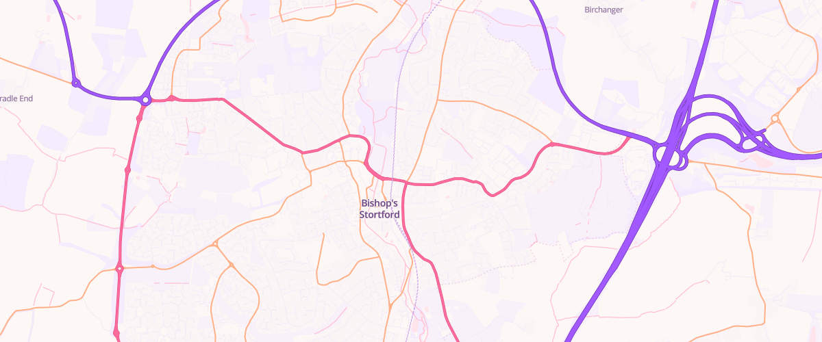 Map showing the location of Shell Oaklands Park