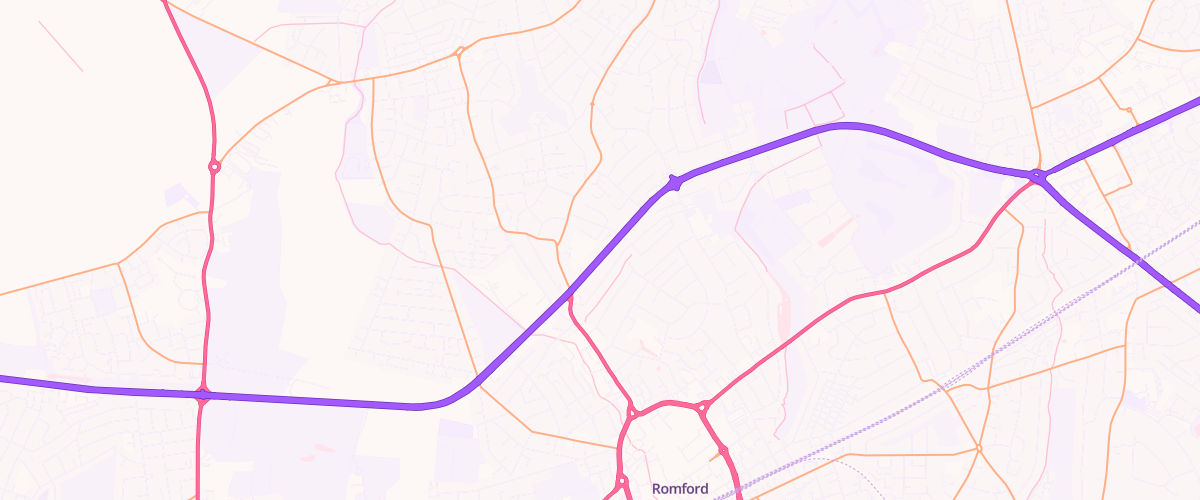 Map showing the location of Tgc Romford