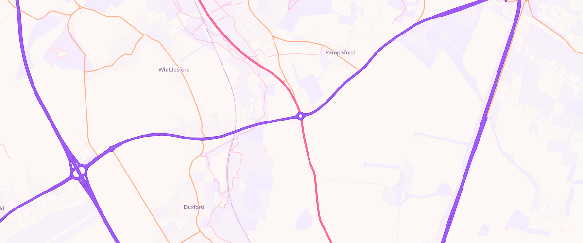 Map showing the location of Whittlesford Sf Connect