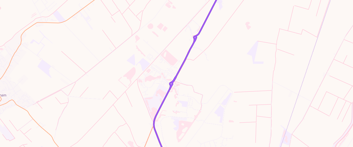 Map showing the location of Mfg Waterbeach