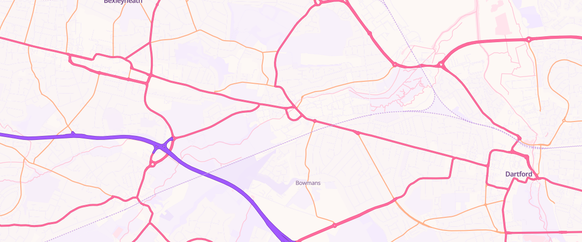 Map showing the location of Sainsburys Crayford