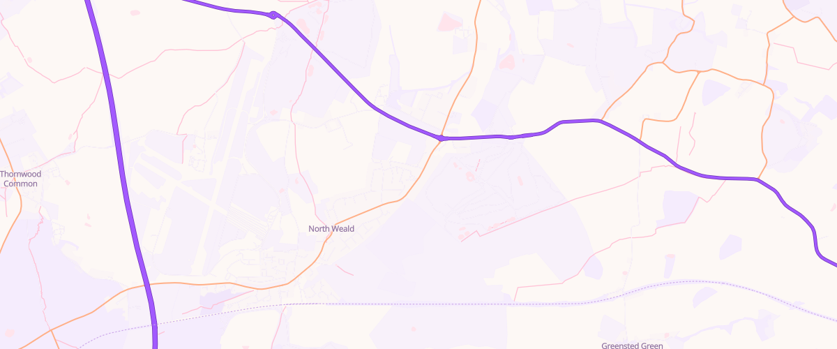 Map showing the location of Ascona Bassett Service Station