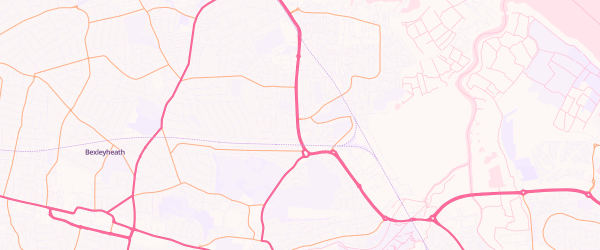 Map showing the location of Shell Co-Op Erith
