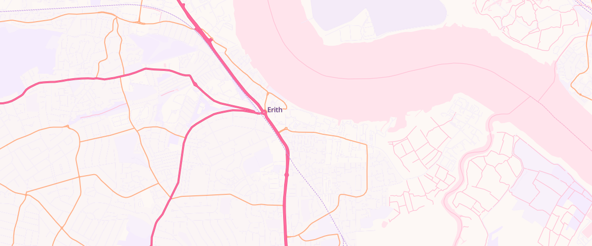 Map showing the location of Mfg Morrisons Erith