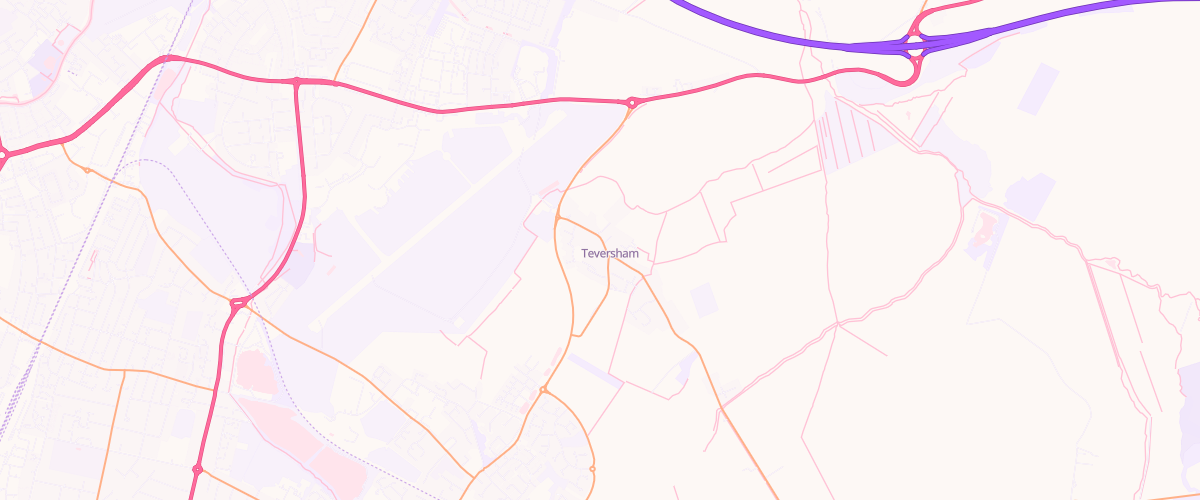 Map showing the location of Teversham Motors Ltd