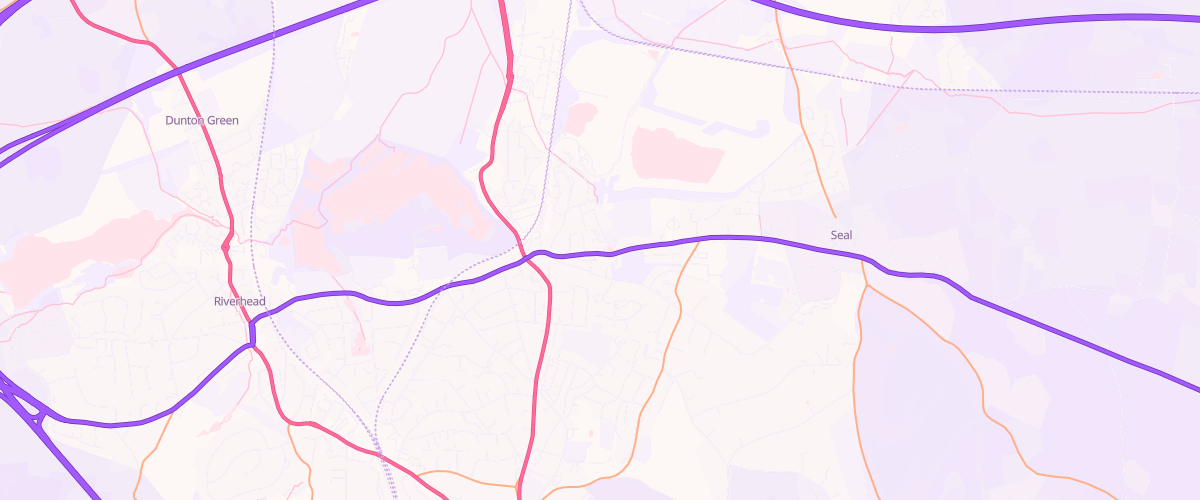 Map showing the location of Mfg Sevenoaks