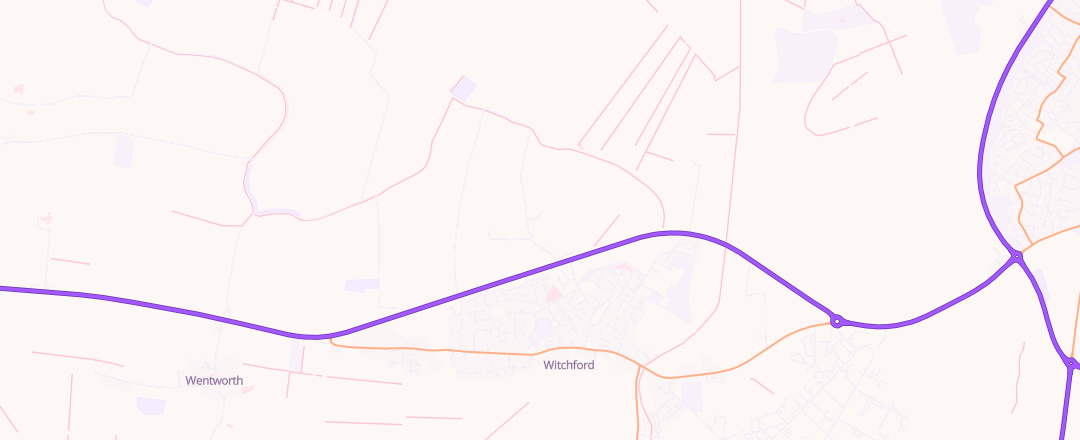 Map showing Ely Auto Care Ltd, Witchford, Ely