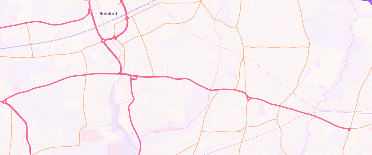 Map showing the location of Bp Harrow Service Station