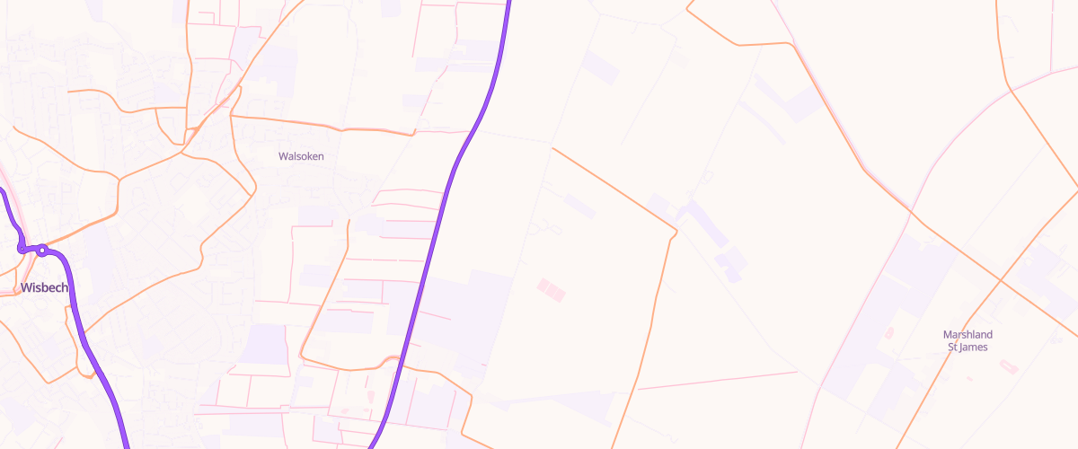 Map showing the location of Shell Co-Op Wisbech
