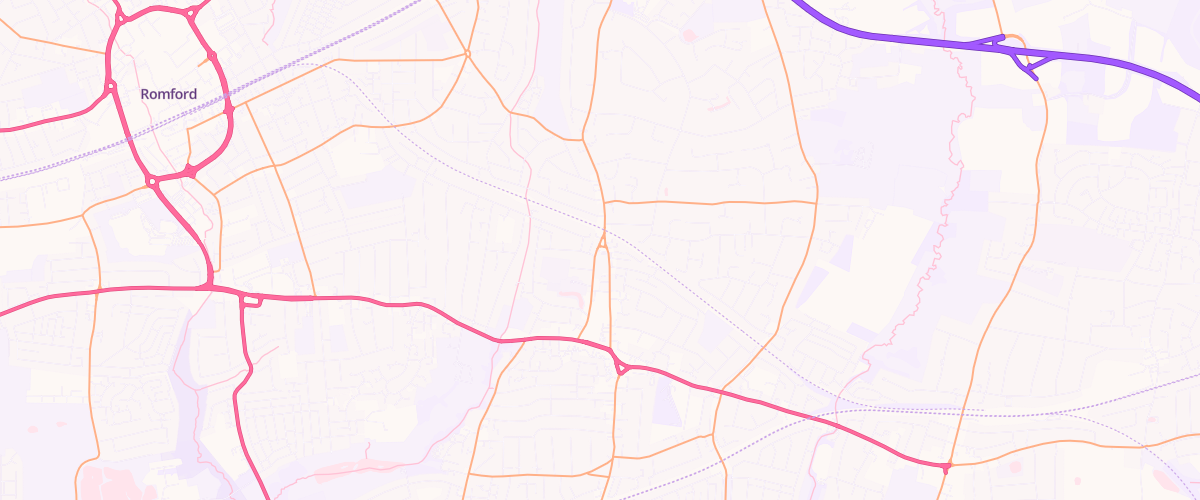 Map showing the location of Asda Hornchurch Express Petrol