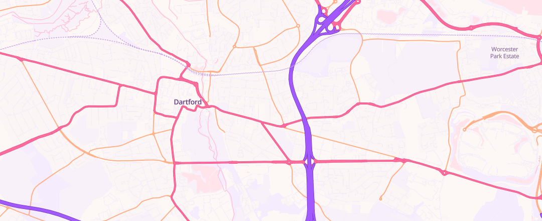 Map showing Shenley Road Garage, Dartford