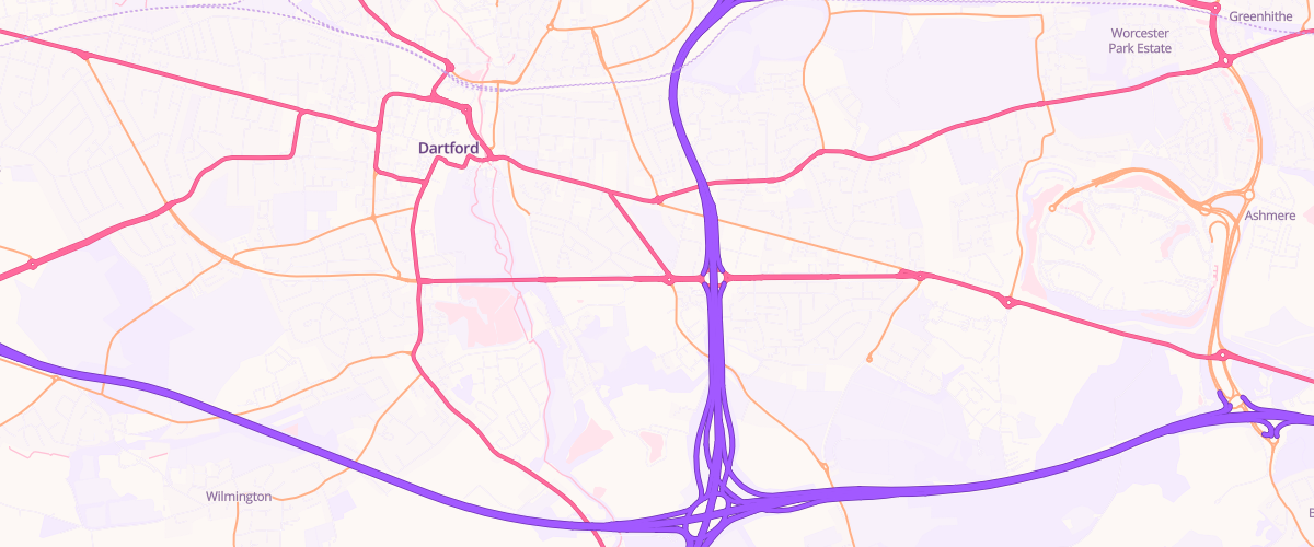 Map showing the location of Mfg Elms