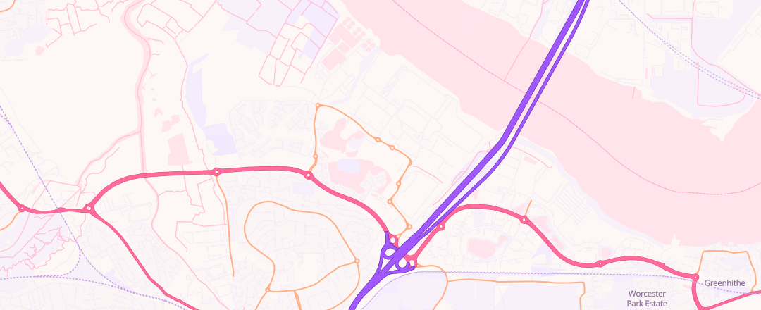 Map showing Mercedes-Benz, Dartford