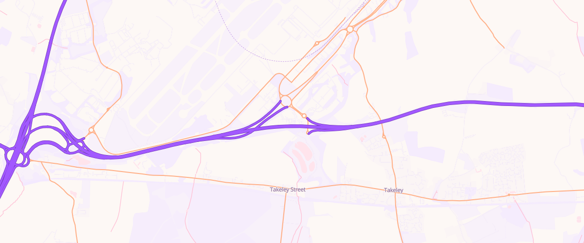 Map showing the location of Stansted Sf Connect