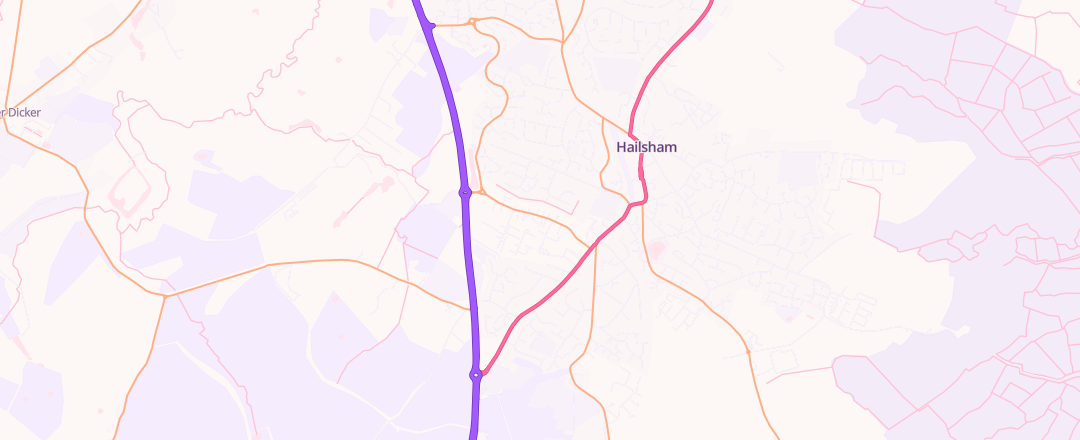Map showing Mot's 4 U, Hailsham