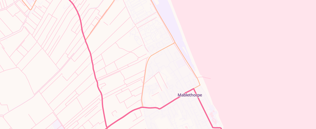 Map showing D & S Tyres & Exhausts Ltd, Mablethorpe