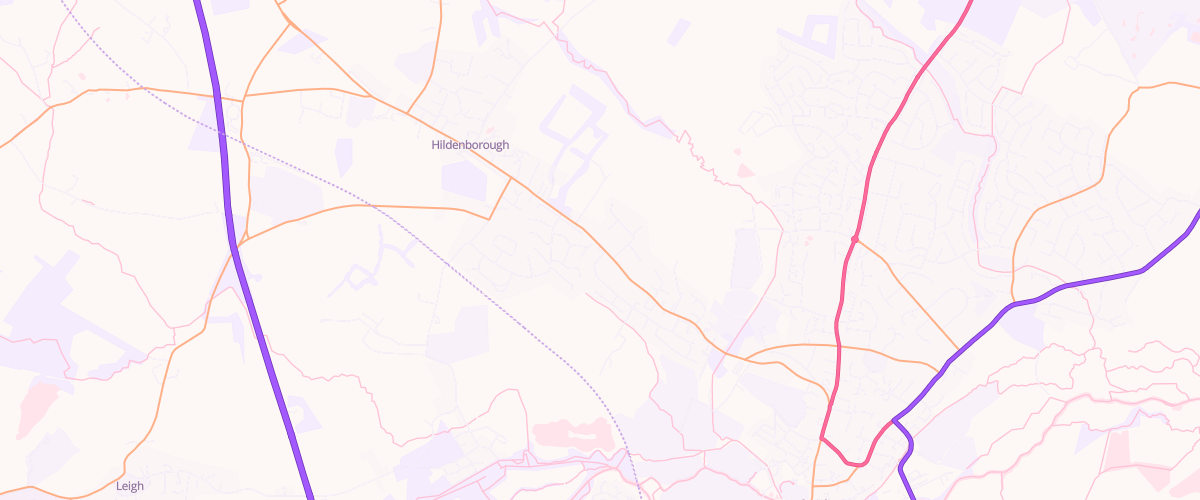 Map showing the location of Hilden Sf Connect