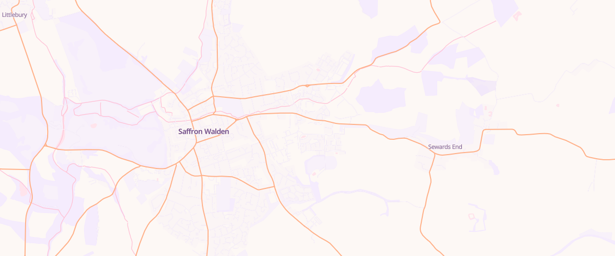 Map showing the location of Saffron Walden Superstore Petrol