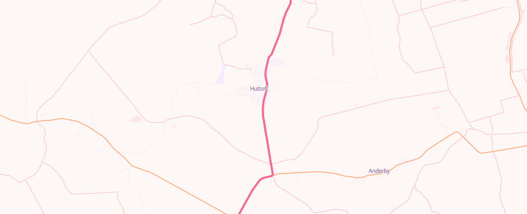 Map showing Huttoft Service Station, Alford