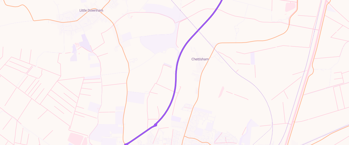 Map showing the location of Eg Ely Pfs