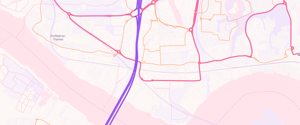 Map showing the location of S R Services