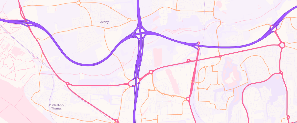 Map showing the location of Mfg Thurrock (msa)