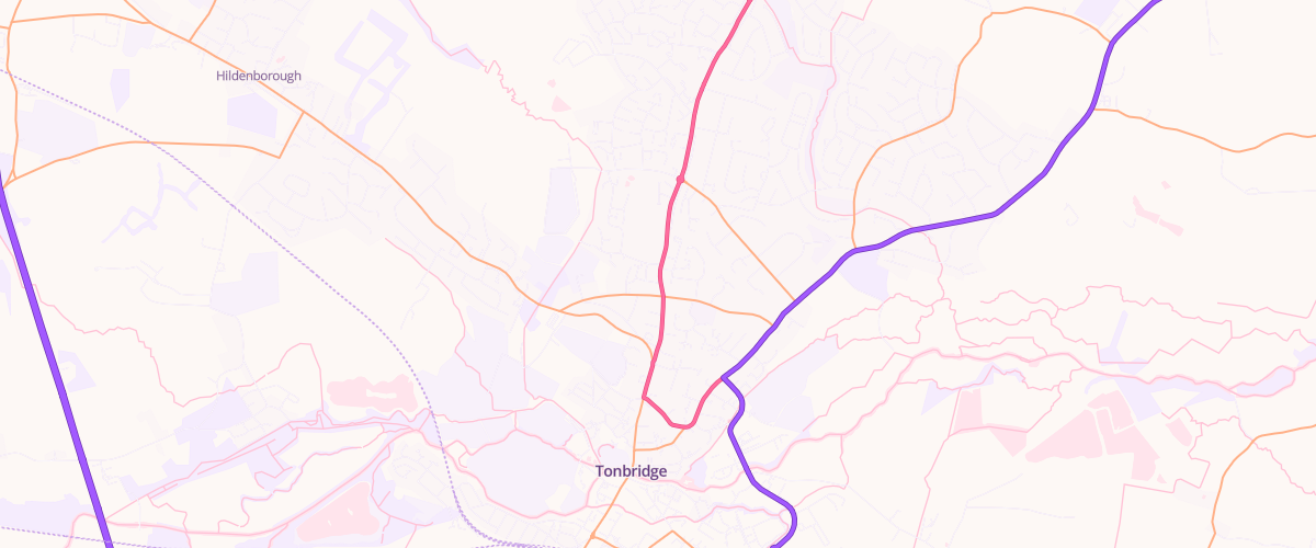 Map showing the location of Mfg Shipbourne Road