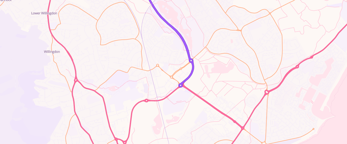 Map showing the location of Mfg Morrisons Eastbourne