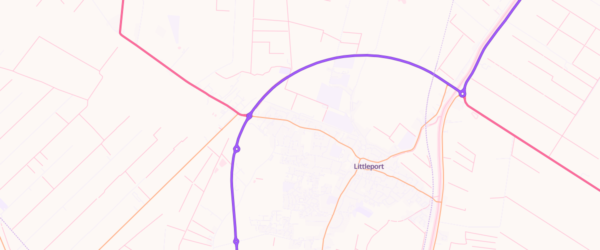 Map showing the location of Littleport Sf Connect