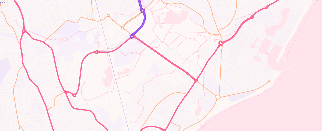 Map showing Caffyns Plc, Eastbourne