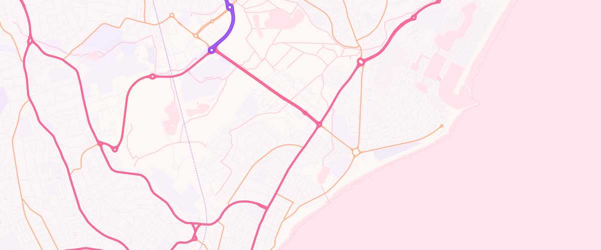 Map showing the location of Eastbourne Extra Petrol Filling