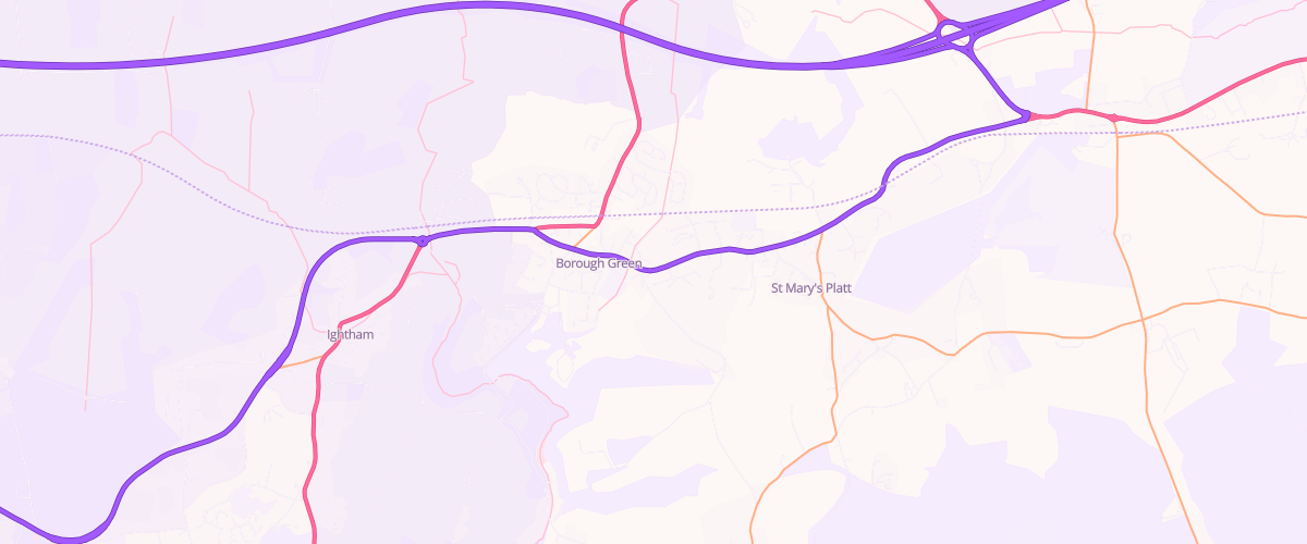 Map showing the location of Mfg Bracken Hill