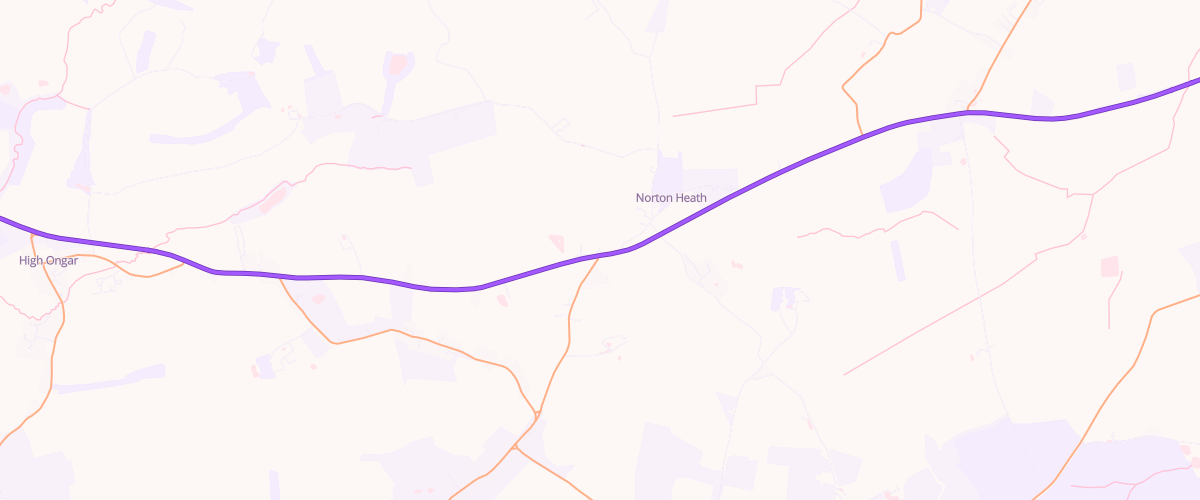 Map showing the location of Eg Norton Heath Pfs