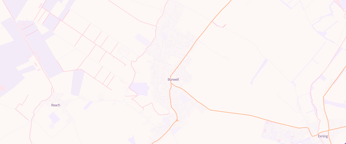 Map showing the location of Asda Burwell Express Petrol
