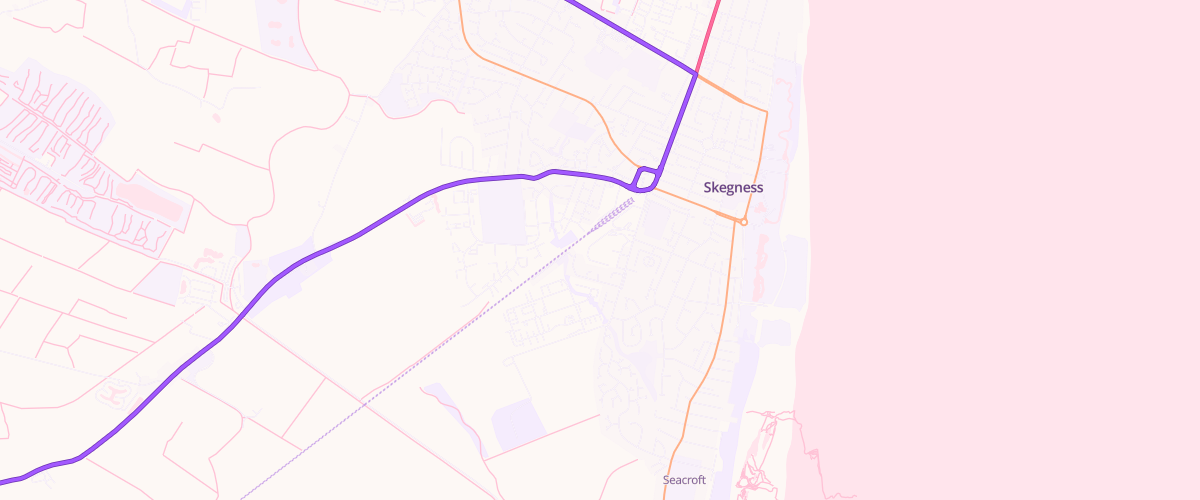 Map showing the location of Skegness Superstore Petrol Filling