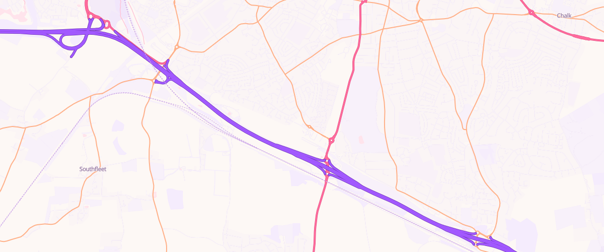 Map showing the location of Mfg Morrisons Gravesend
