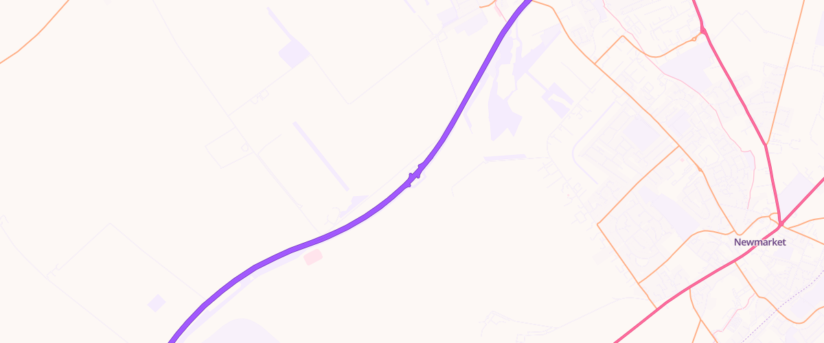 Map showing the location of One Thousand Guineas Sfc